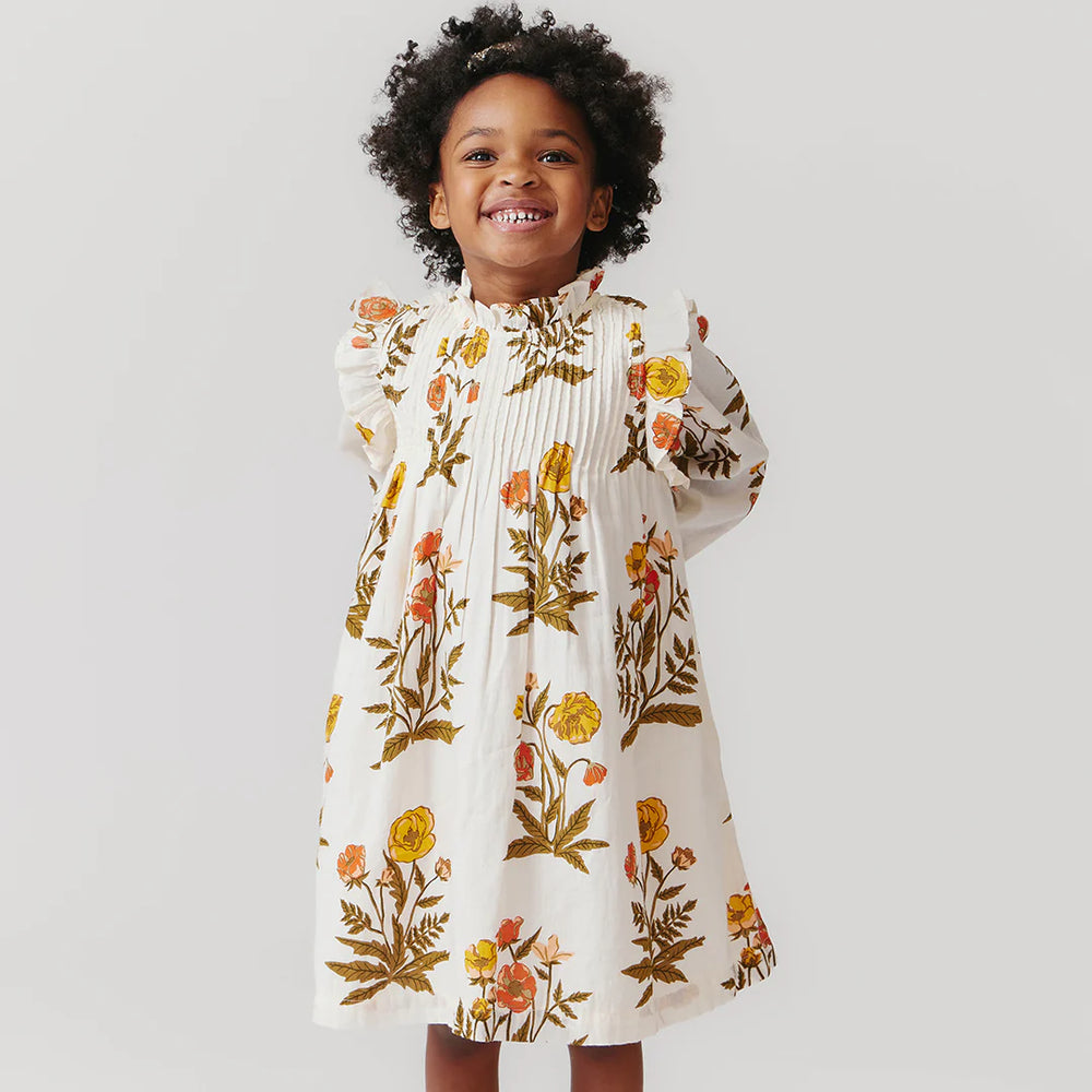 Girls Jaipur Dress - Harvest Poppy