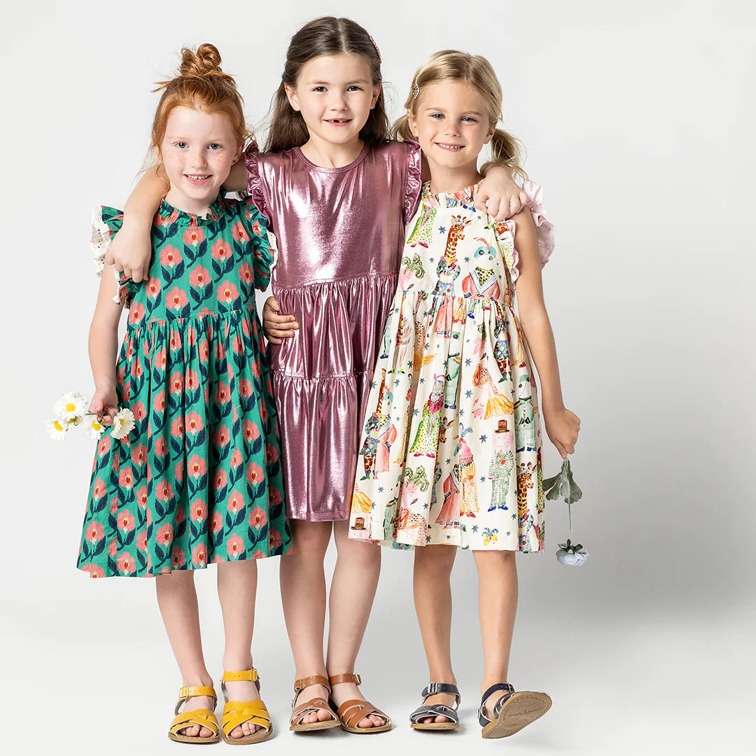 Girls Leila Dress - Circus Animals