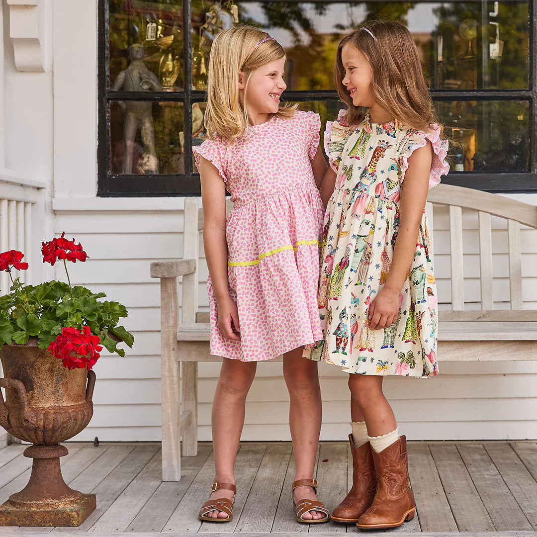 Girls Leila Dress - Circus Animals