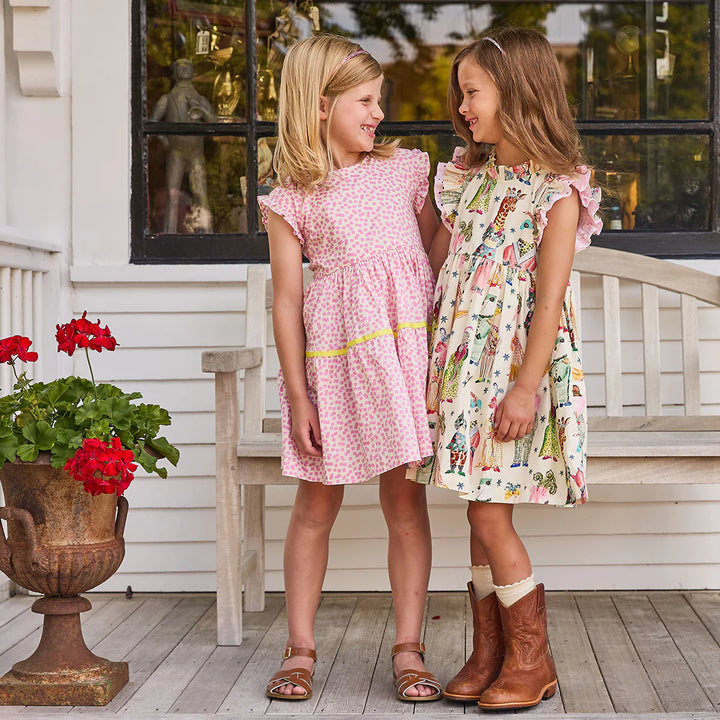 Girls Leila Dress - Circus Animals
