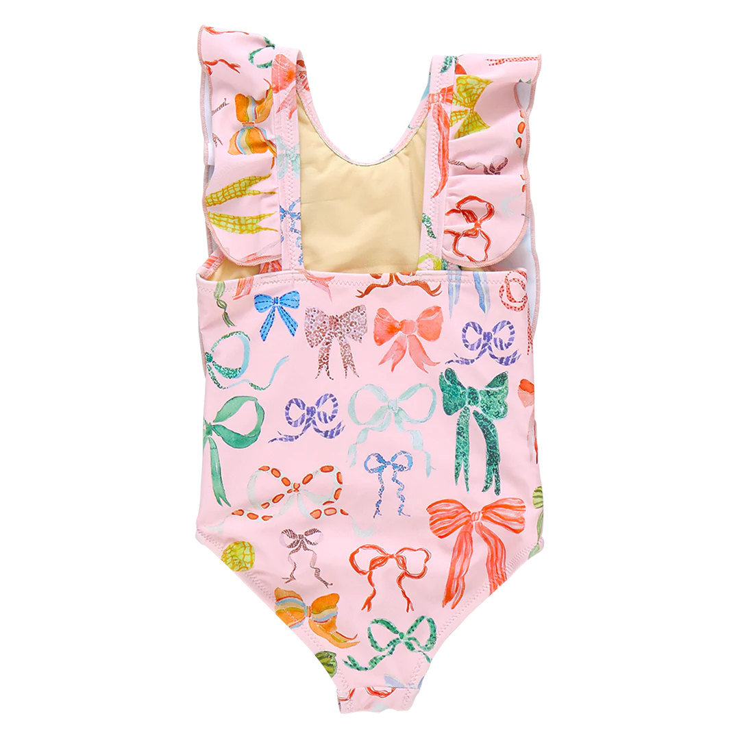 Girls Katniss Suit - Watercolor Bows