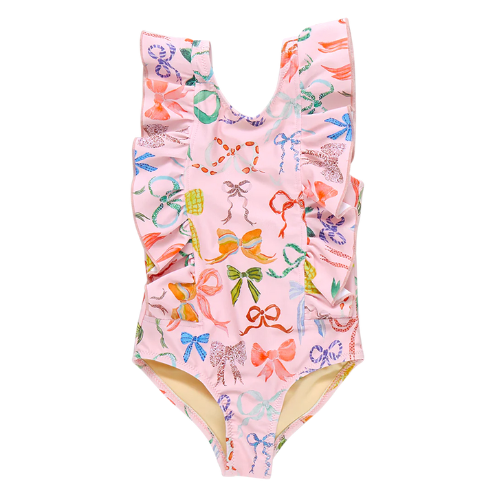 Girls Katniss Suit - Watercolor Bows