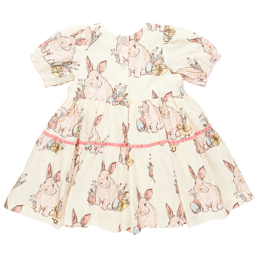 Girls Maribelle Dress - Bunny Friends