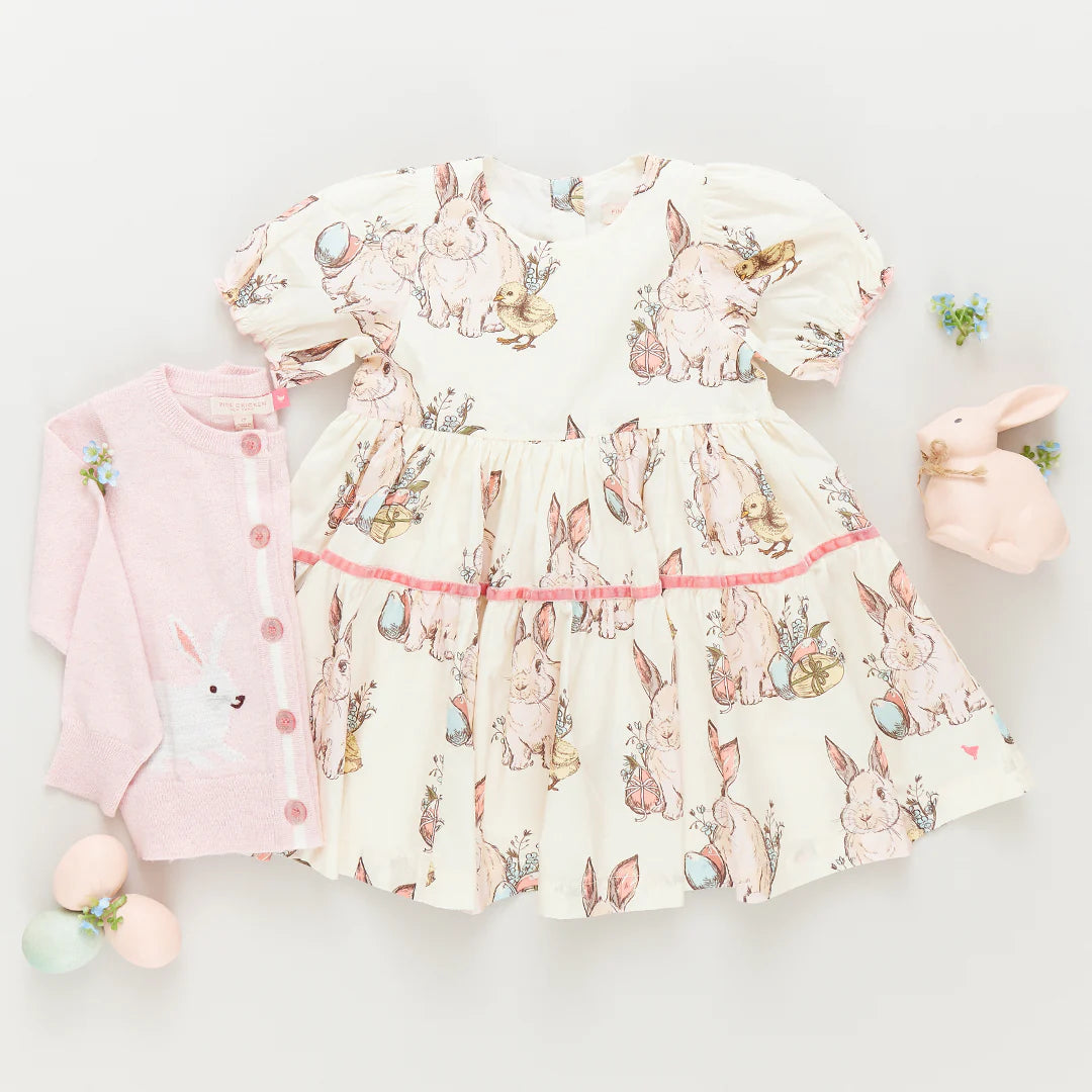 Girls Maribelle Dress - Bunny Friends