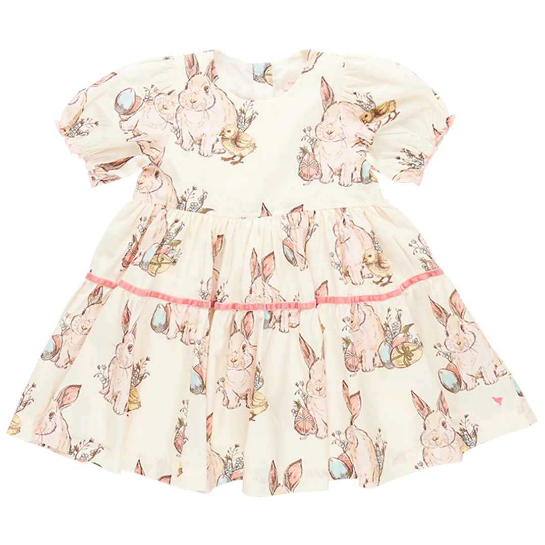Girls Maribelle Dress - Bunny Friends
