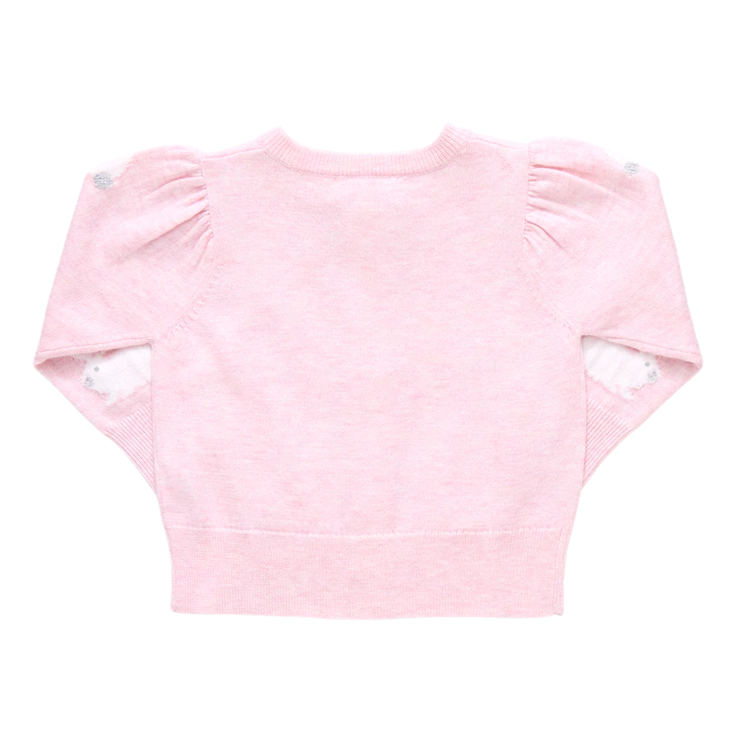 Baby Girls Constance Sweater - Bunny