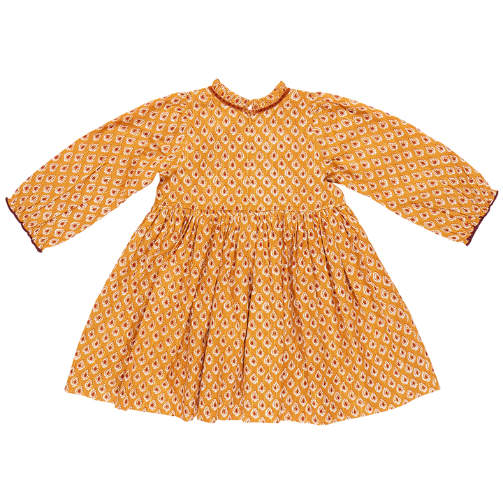 Girls Charlie Dress - Inca Gold Tear Drop