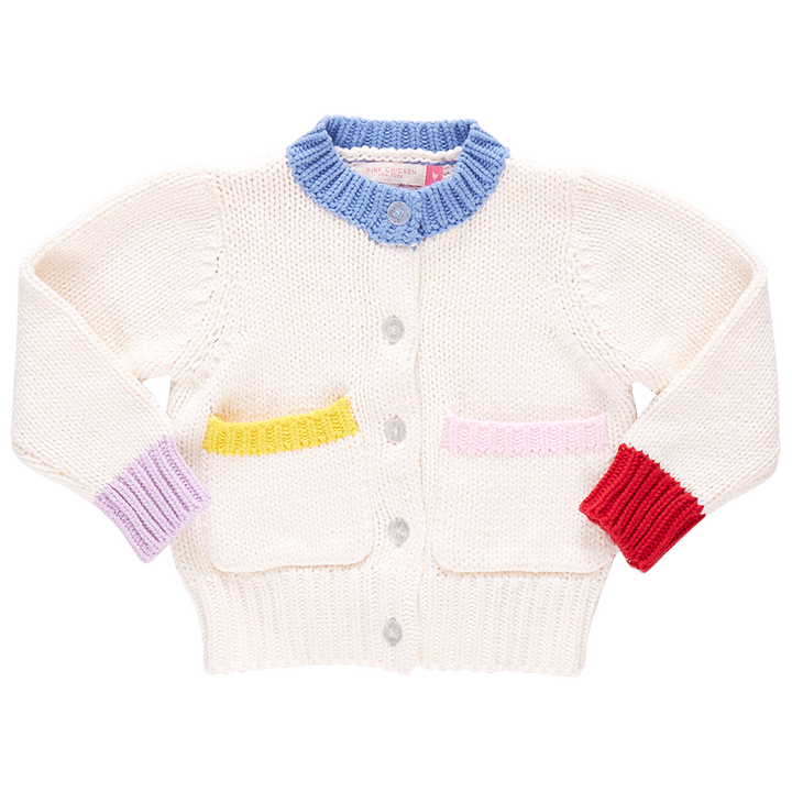 Girls Cali Colorblock Sweater - Multi Trim