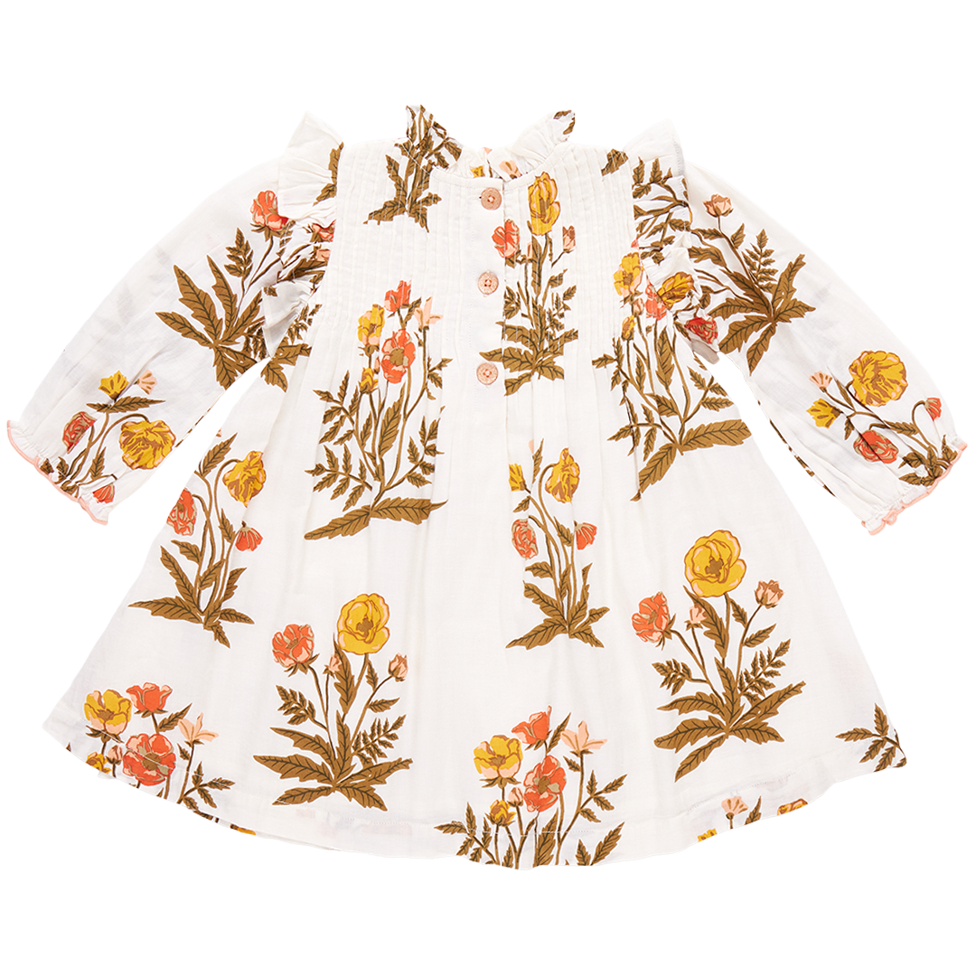 Girls Jaipur Dress - Harvest Poppy