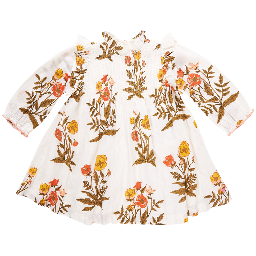 Girls Jaipur Dress - Harvest Poppy