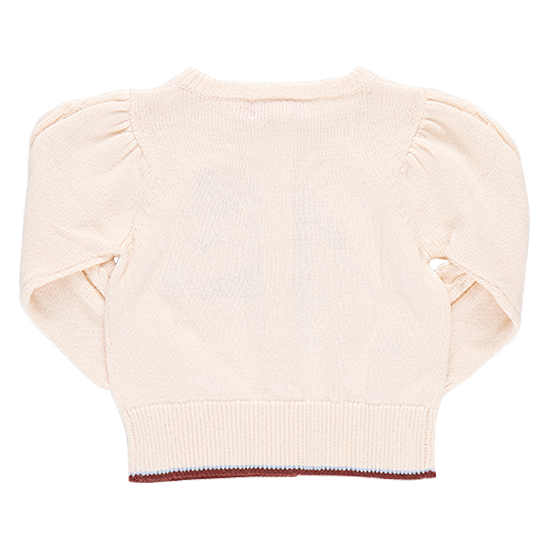 Girls Cable Constance Sweater - Wild Horse