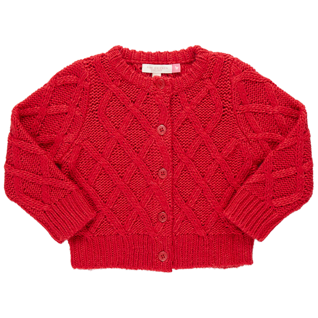 Girls Katrina Sweater - Red