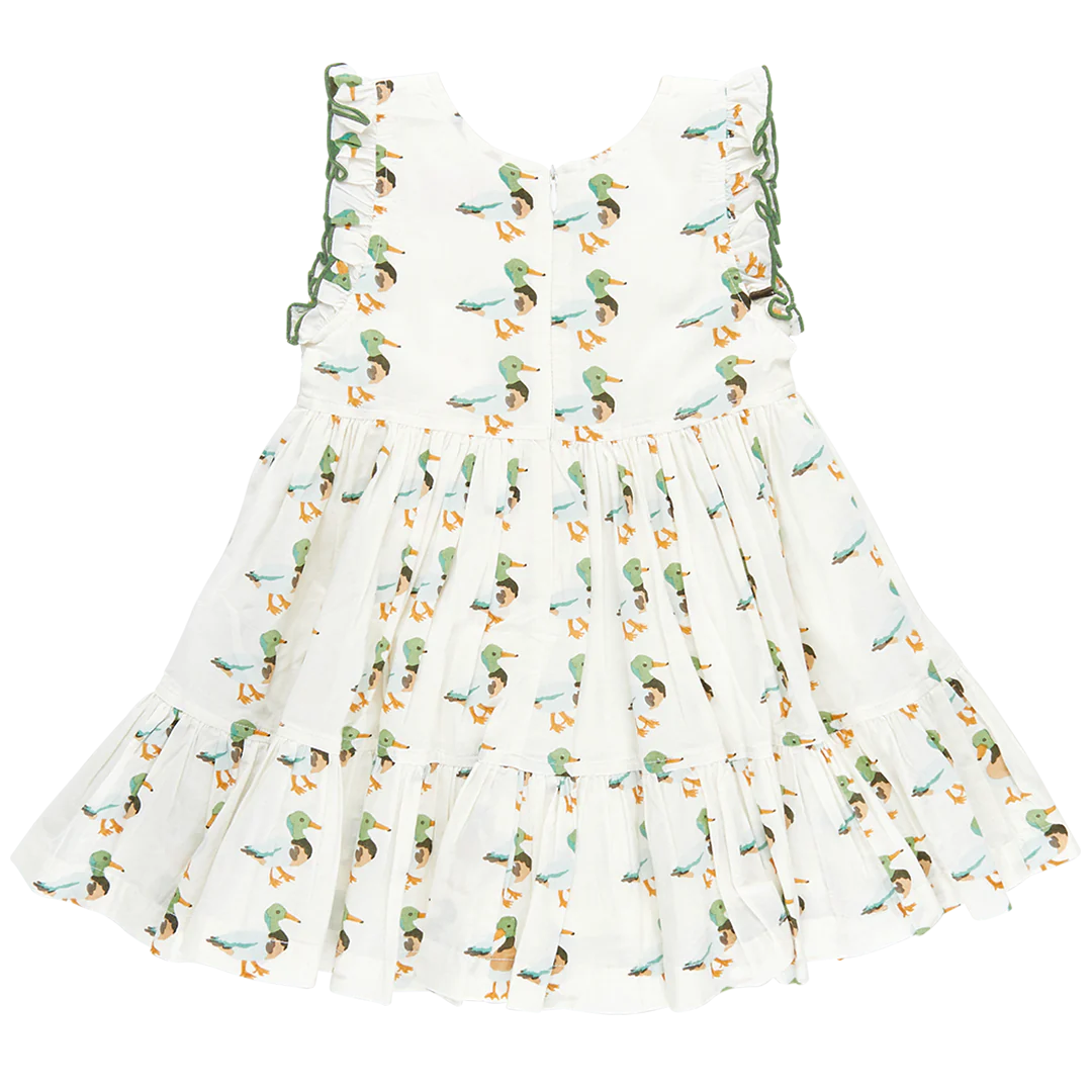 Girls Kelsey Dress - Mallard Friends