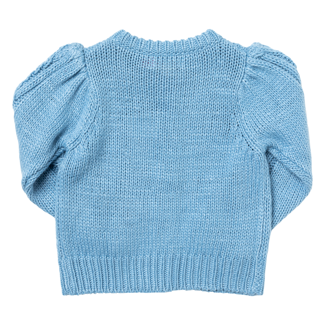 Constance Blue Abstract Crew Sweatshirt