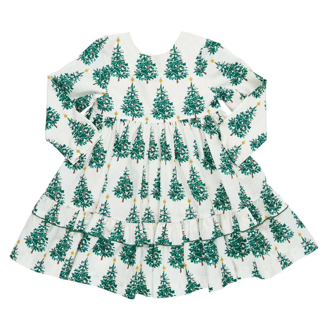 Girls Spencer Dress - Festive Forest