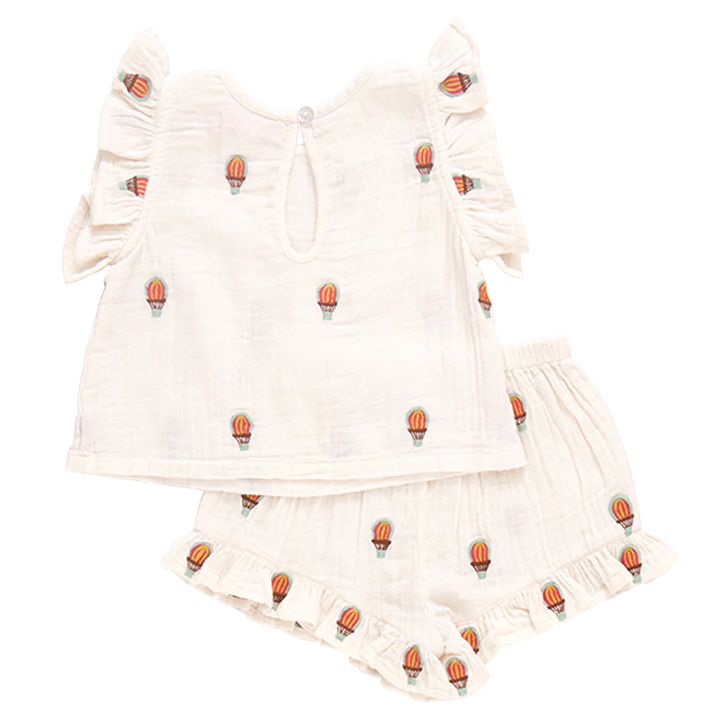 Girls Roey 2-Piece Set - Hot Air Balloons