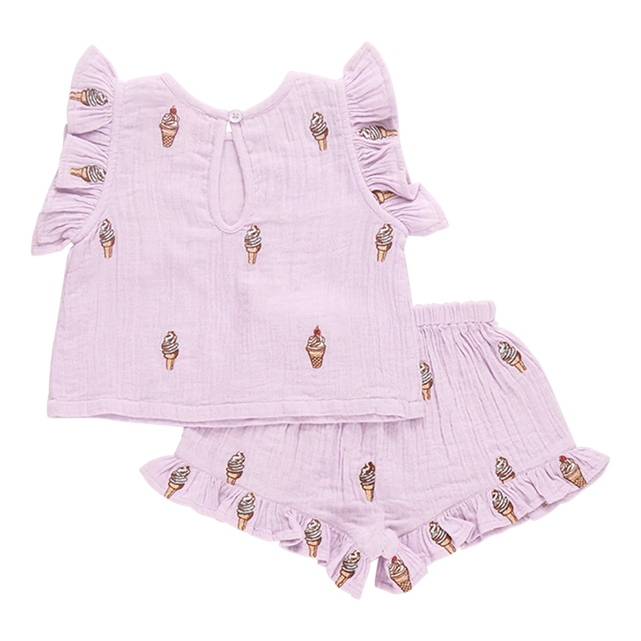 Girls Roey 2-Piece Set - Lavender Soft Serve