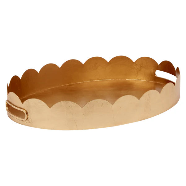Oval Gold Leaf Eloise Tray
