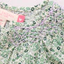 Girls Ava Top - Green Mini Ditsy
