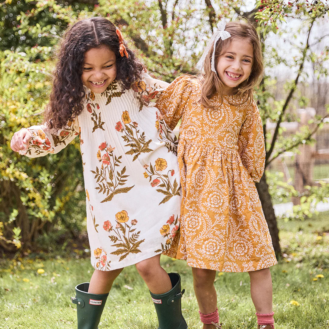 Girls Jaipur Dress - Harvest Poppy