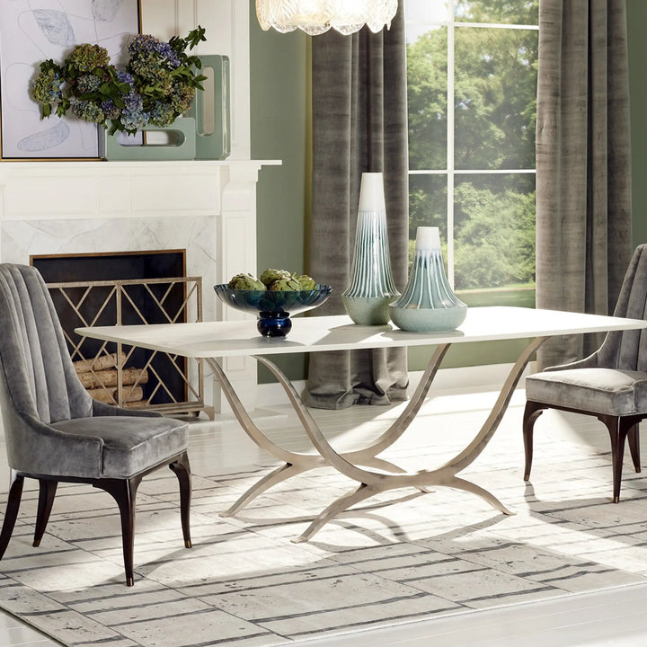 Chorda Dining Table - Nickel