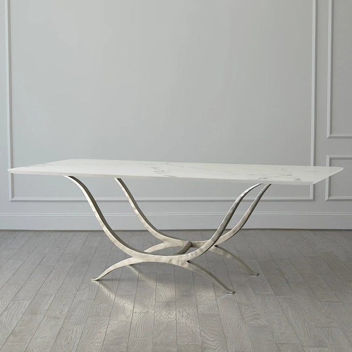 Chorda Dining Table - Nickel