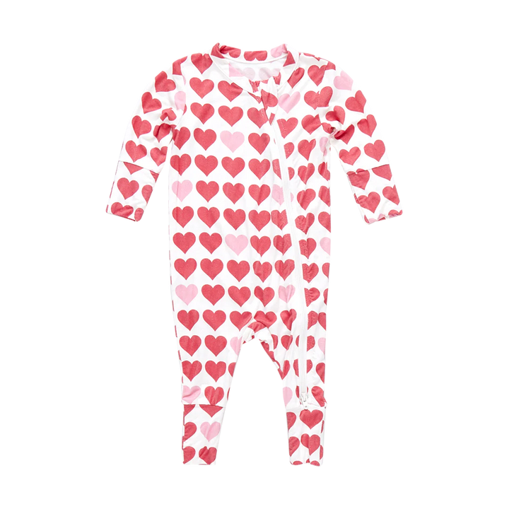 Baby Bamboo Romper - Tiny Hearts