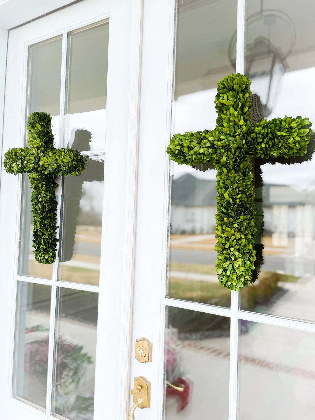 Preserved Boxwood Cross