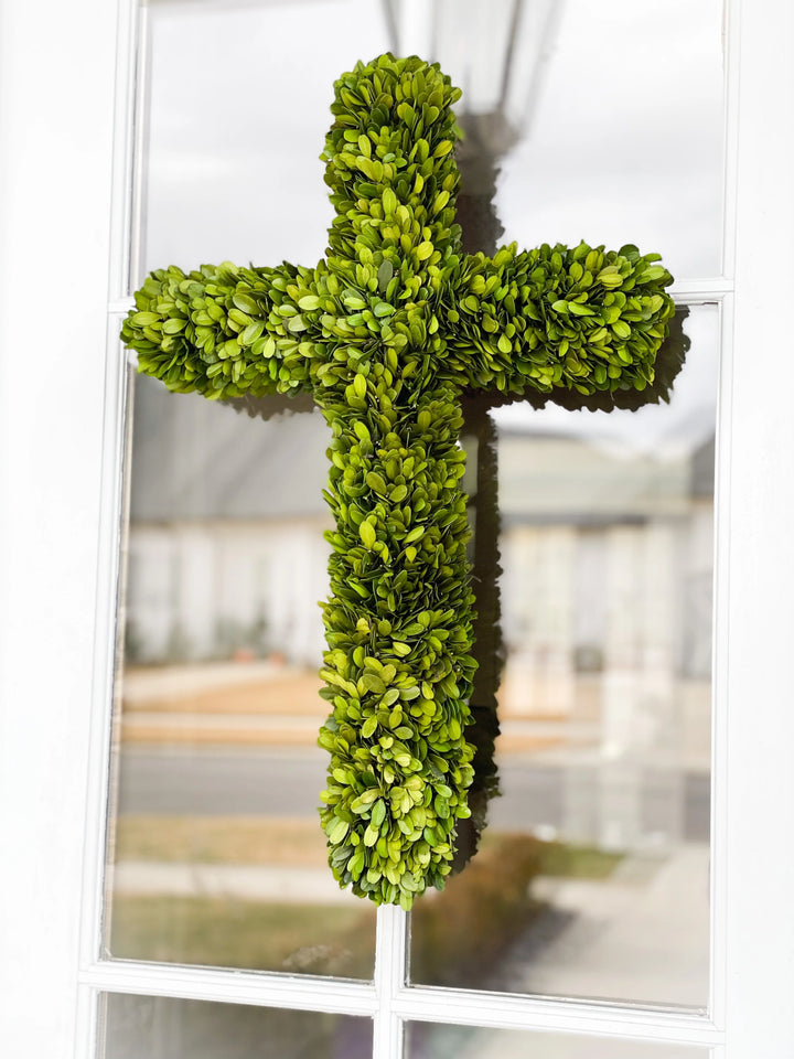 Preserved Boxwood Cross