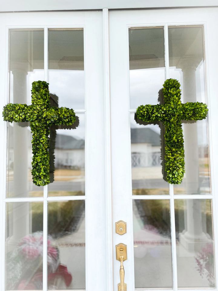 Preserved Boxwood Cross