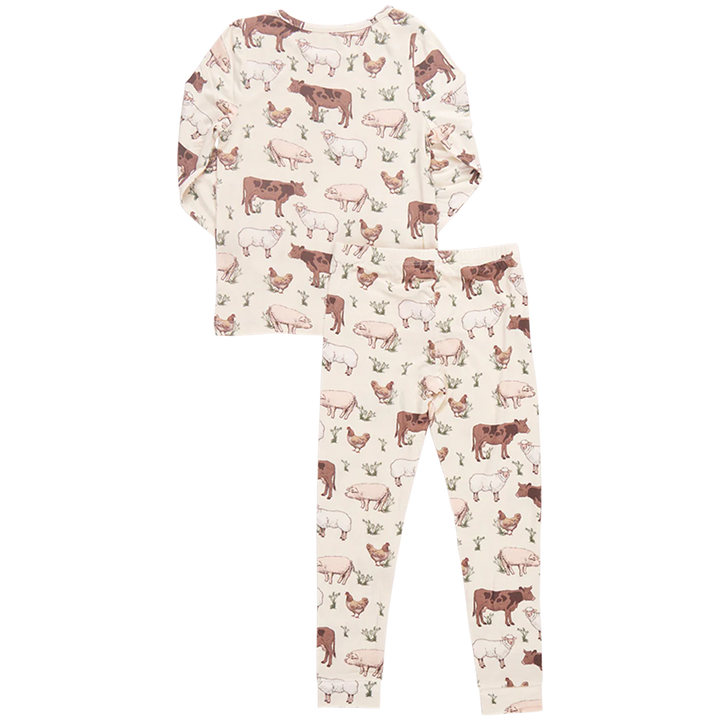 Kids Bamboo PJ Set - Farm Life