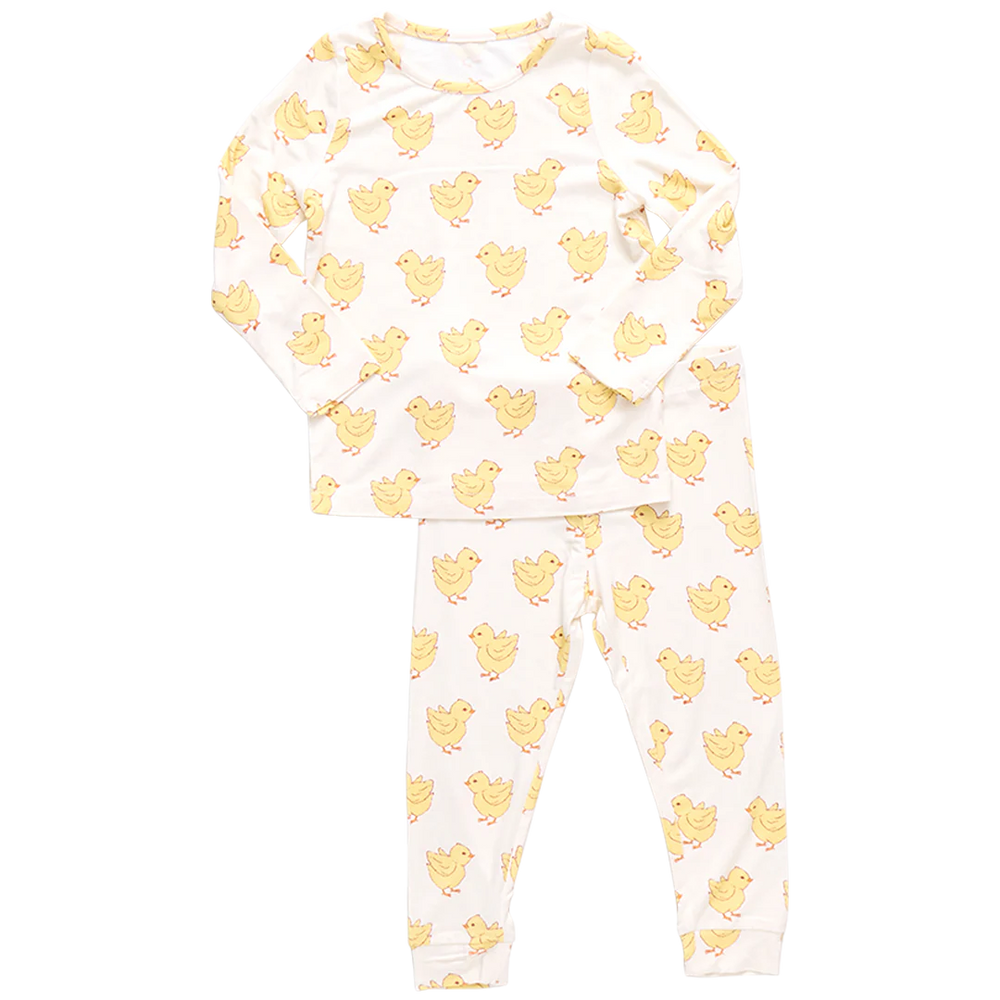 Kid Bamboo PJ Sets - Chicks
