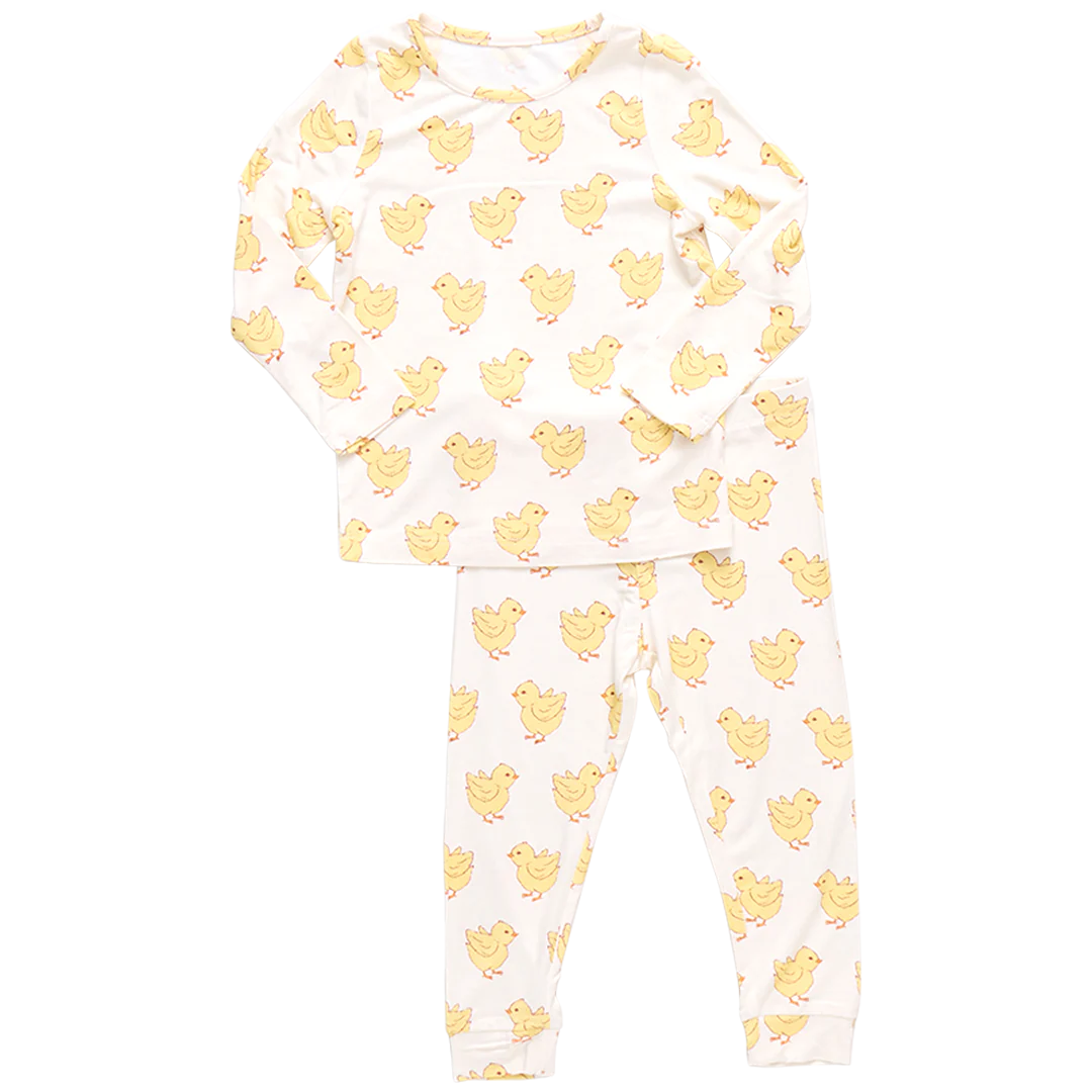 Kid Bamboo PJ Sets - Chicks