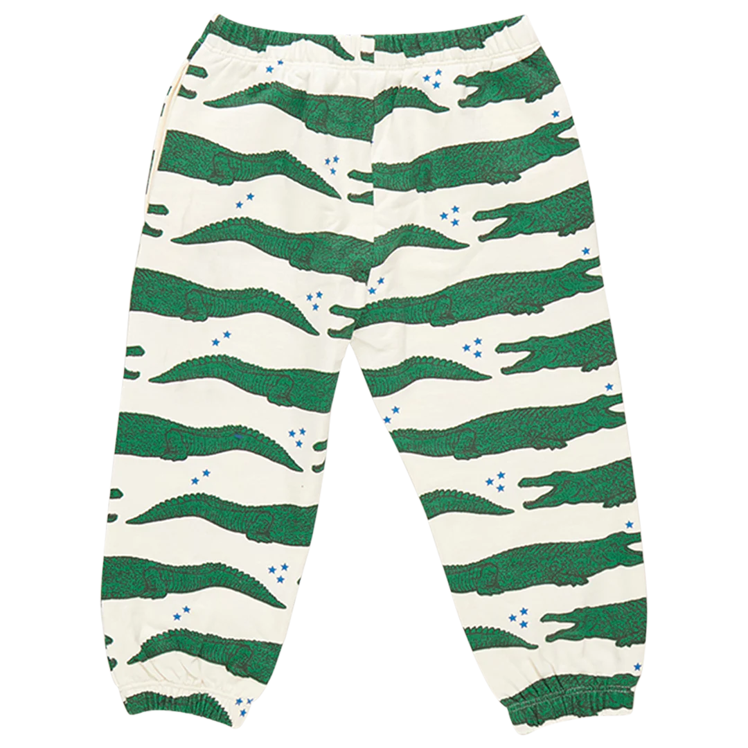 Kids Organic Sweatpants - Crocodile Stars