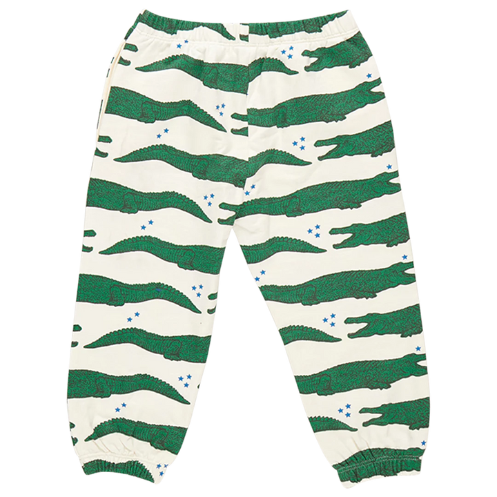 Kids Organic Sweatpants - Crocodile Stars
