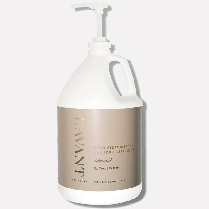 L’AVANT Collective Ambre Santal 5x concentrated laundry detergent one gallon pump bottle
