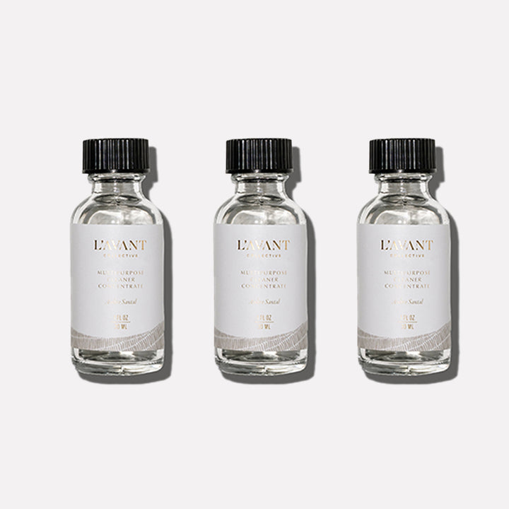 L’AVANT Collective Ambre Santal multipurpose cleaner refill concentrate three-pack