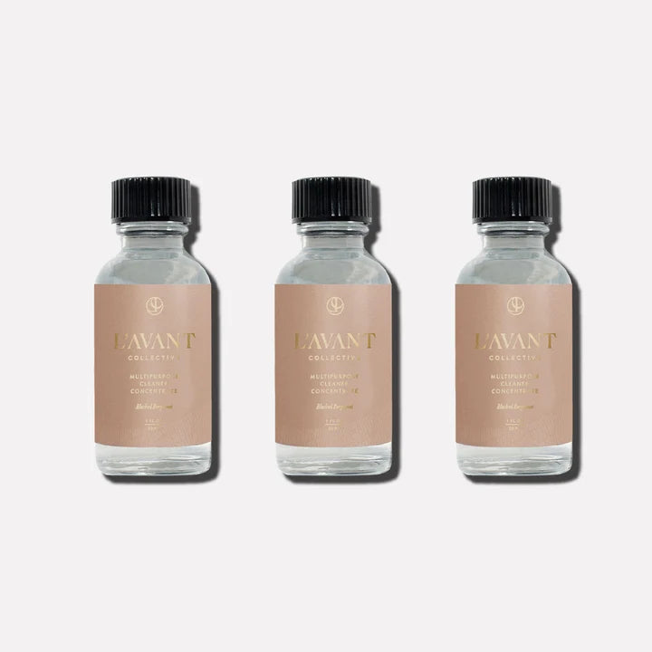 L’AVANT Collective Blushed Bergamot multipurpose cleaner concentrate refill three-pack