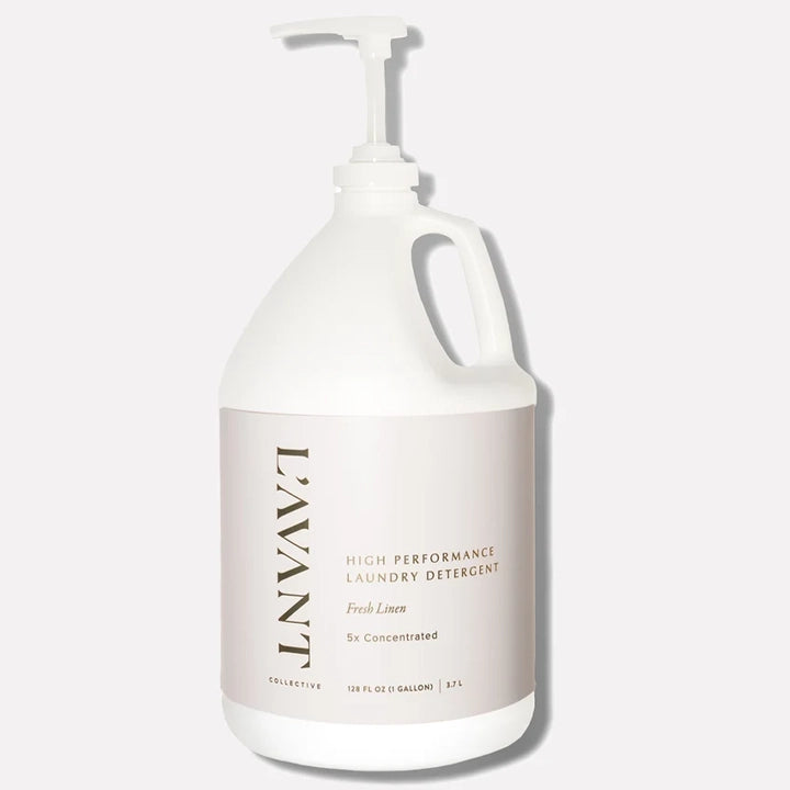 L’AVANT Collective Fresh Linen 5x concentrated laundry detergent one gallon pump bottle