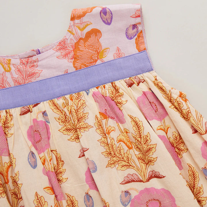 Girls Krista Dress - Gilded Floral Mix