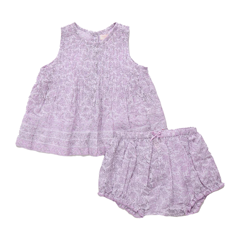 Baby Girls Jaipur 2-Piece Set - Lavender Garden Floral