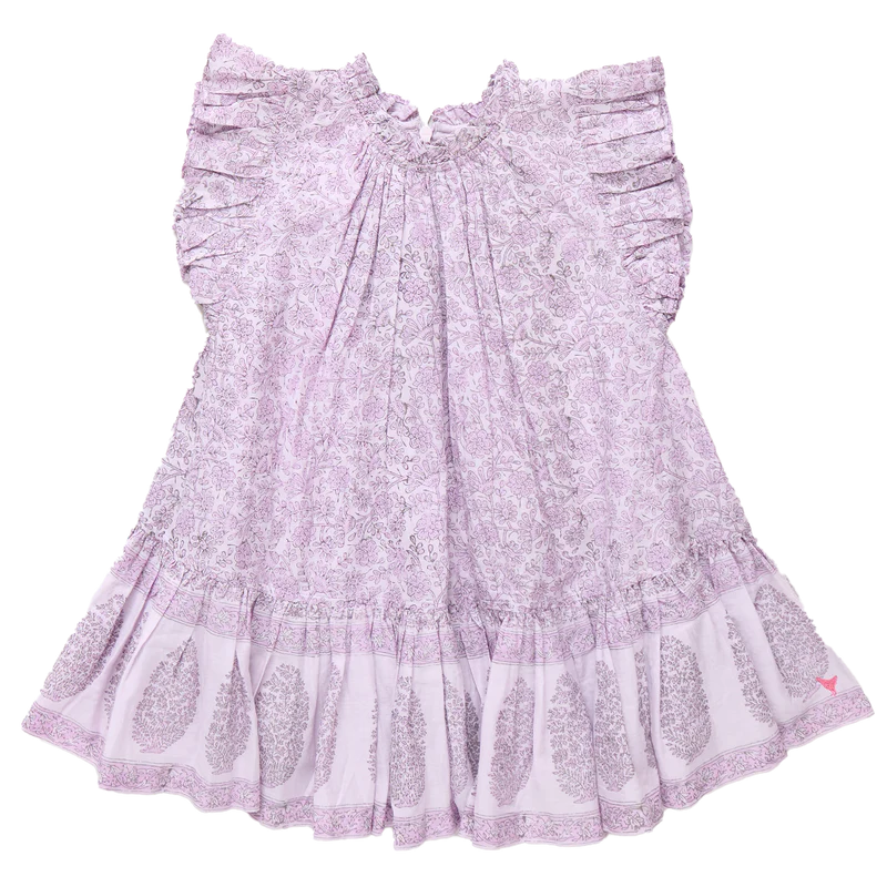 Girls Harper Dress - Lavender Garden Floral