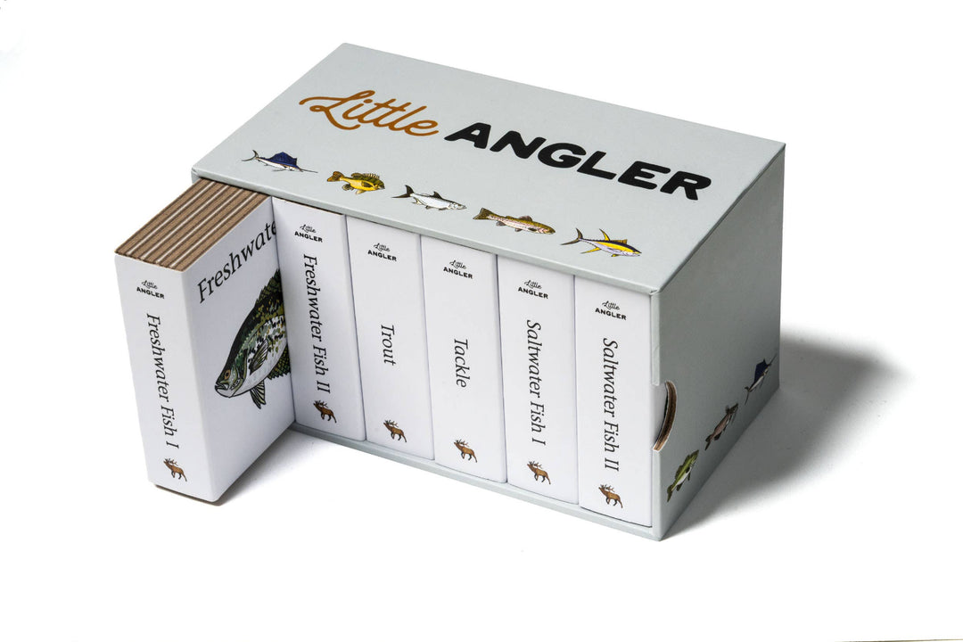 Little Angler Book Set with Freshwater Fish I book removed from the six-book boxed set