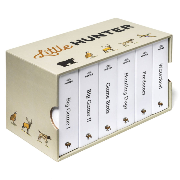 Little Hunter Book Set in illustrated storage box featuring six hunting-themed books
