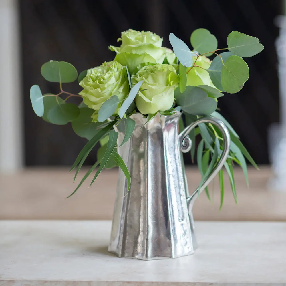 Vintage Tall Scalloped Pitcher