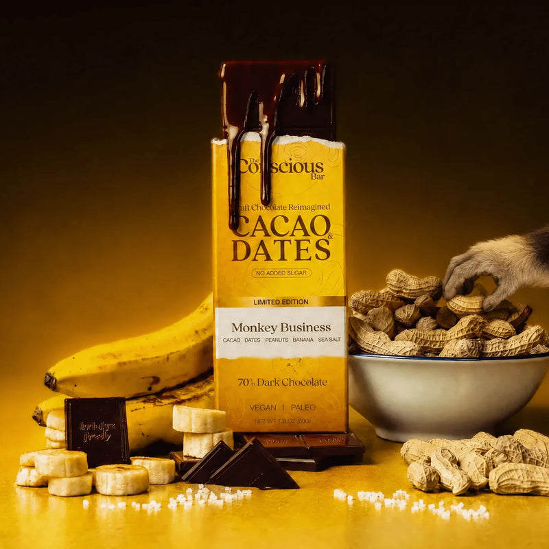 Date Sweetened Dark Chocolate - Monkey Business - Limited Edition