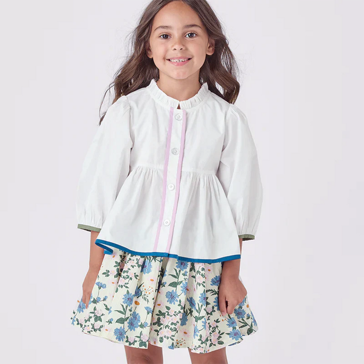 Girls Autumn Top - White