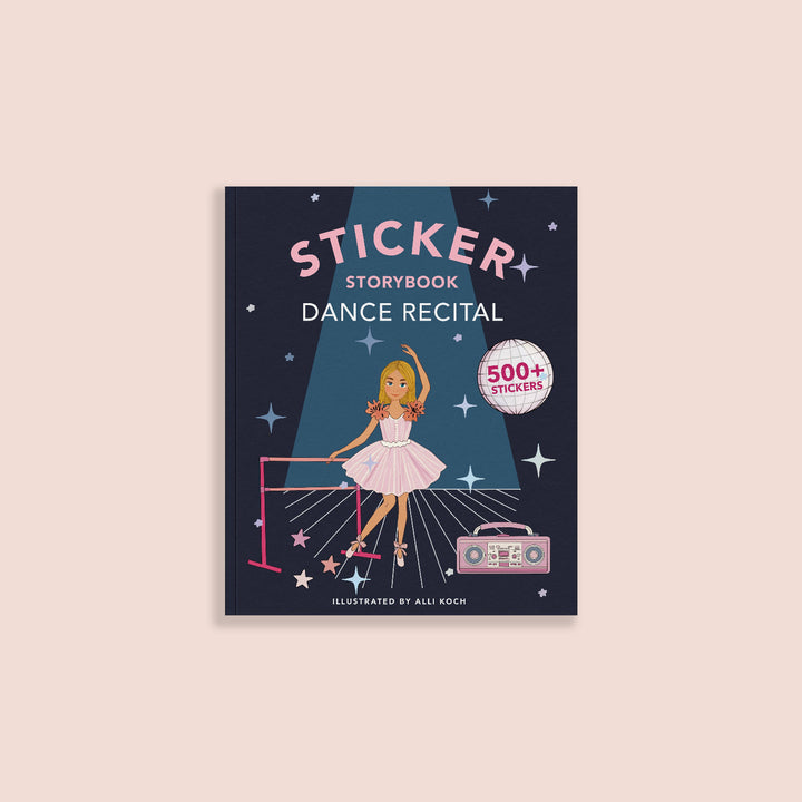 My Sticker Storybook Dance Recital book cover featuring a ballerina and 500+ stickers