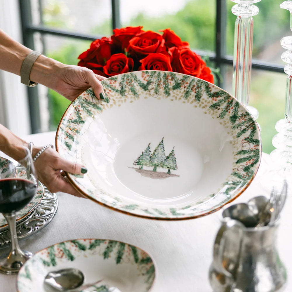 Natale Pasta Serving Bowl