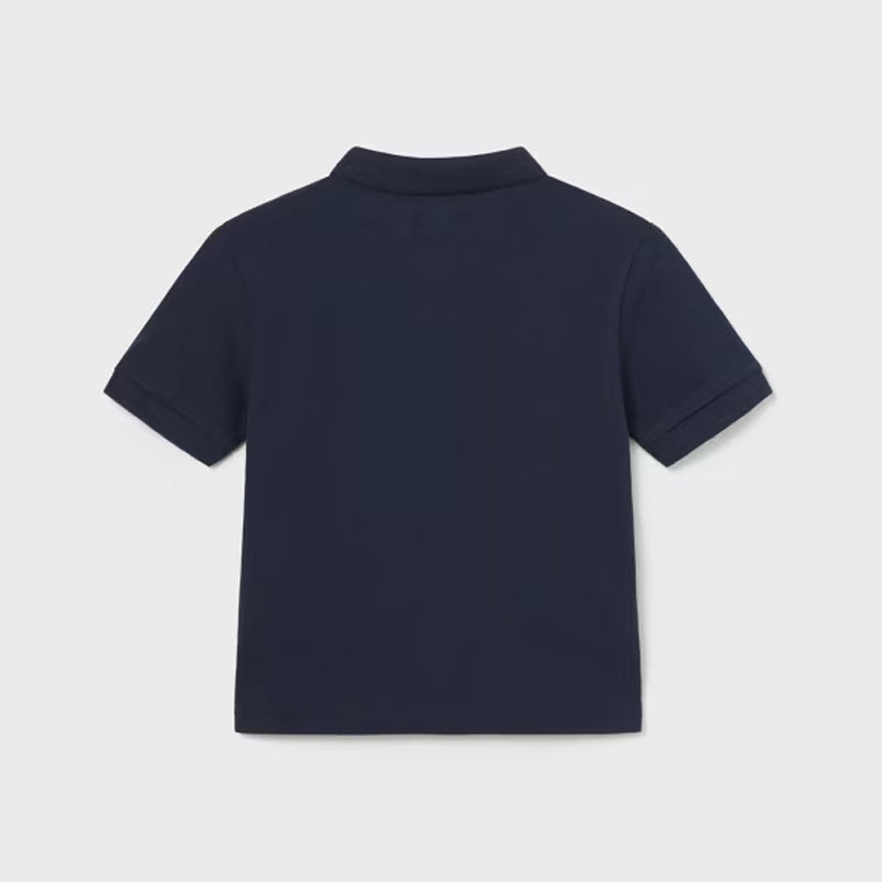 Navy Basic Short Sleeve Polo
